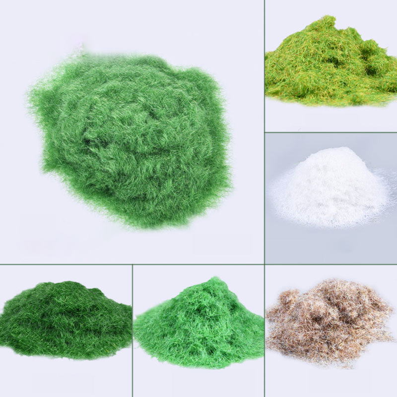 30g Six Colors Grass Powder Flock Adhesive Nylon Grass Powder DIY Model Building Material