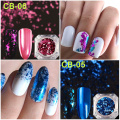 Flakes Glitter Aluminum Foil Sequins Chrome Powder Nails Irregular Sticker Paillettes Art Manicure Decor Accessories LACB01-08