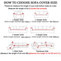 Elastic Stretch Slipcovers Sectional Sofa Cover for Living Room Couch Cover L Shape Armchair Waterproof Three Seat Sofa Cover