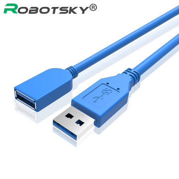 Blue color 0.3M super speed USB3.0 Extension Cable, A-Male to A-Female Extension Cable Data Cord for U Disk Wireless Lan Printer