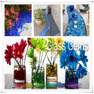 Irregular Swimming Pool Colored Glass Beads Fire Pit Fireplace