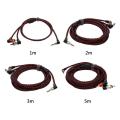 90degree 3.5mm jack to 2RCA Audio Cable Wrapped Shielded For Speakers Amplifier Mixer