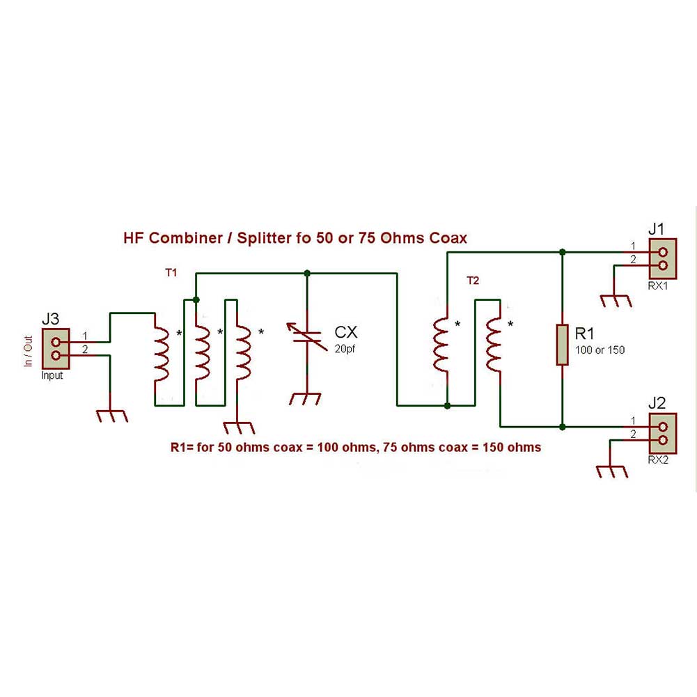 Metal Radio Communication BNC Connectors RX HF 1-50MHz Accessories Antenna Splitter Durable Receivers Ports Home Assembled