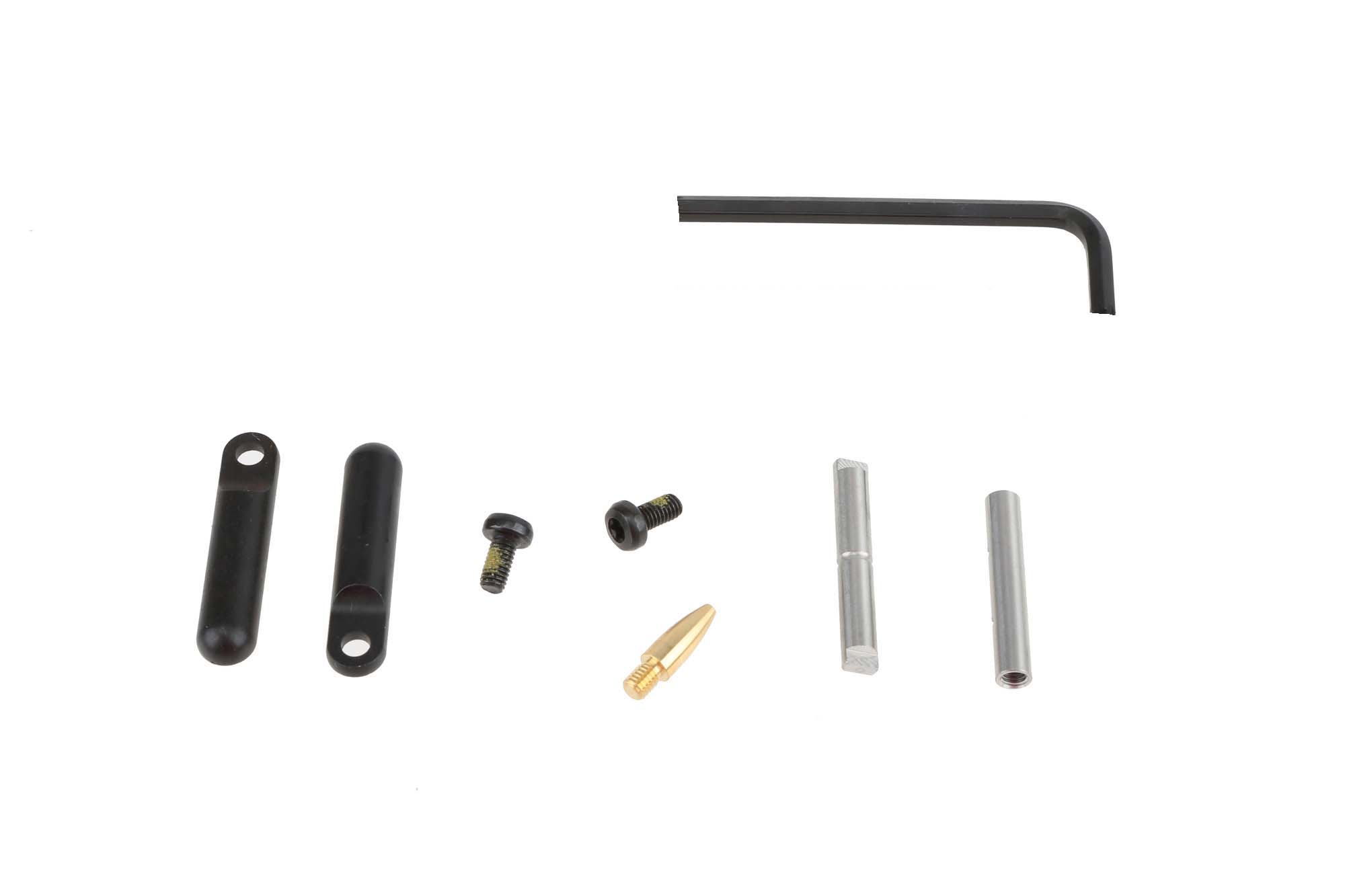 Magorui Gen 2 .154 Non-Rotating Anti-Walk Pins with Black Side Plates Trigger Hammer Pins AR15