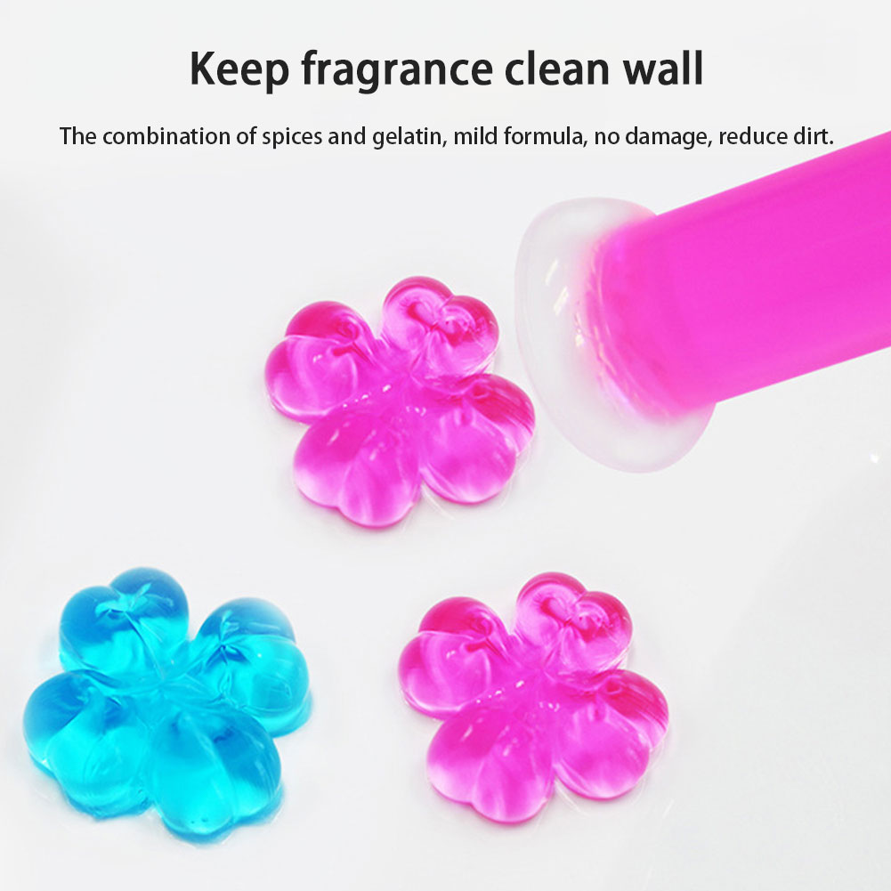 No Residue Flower Toilet Cleaning Gel Home Hotel Bathroom Fragrance Non-toxic Urinal Deodorant Freshener Tool 50g Touch Free