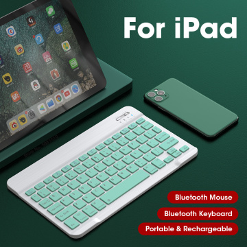 Mini Bluetooth Keyboards For iPad Tablet Wireless Keyboard And Mouse Green 60% Keyboard Mouse Combo Set For iOS Android Office