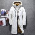 2019 Men Down Jacket Men Winter Coat Goose Feather Long Winter White Down Jackets Thickening Warm Casual Men's Parkas