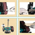 Bench sander belt machine grinder polishing machine grinder woodworking grinding tool polishing metal grinding iron TLGS625