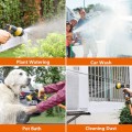 Garden Water Gun Hose Nozzle Mutifunctional Household Car Washing Yard Water Sprayer Pipe Tube Nozzle Sprinkle With 8 Patterns