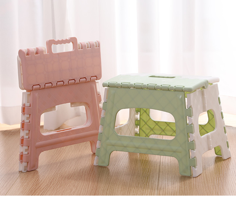 Folding Home Kids Children Plastic Step Stool Portable Folding Chair Small Bench Stool Living Room Furniture Home Furniture