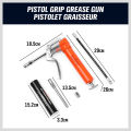 HORUSDY 120CC Mini Grease Gun Pistol Grip One Handed Grease Greasing Lube Tool For Auto Repair Lubrication Vehicle Hand Tool Set