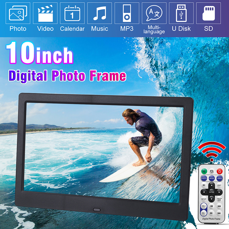 7/8/10 inch Screen Digital Photo Frame HD 1024x600 LED Backlight Full Function Picture Music Video Electronic Album Clock Gift