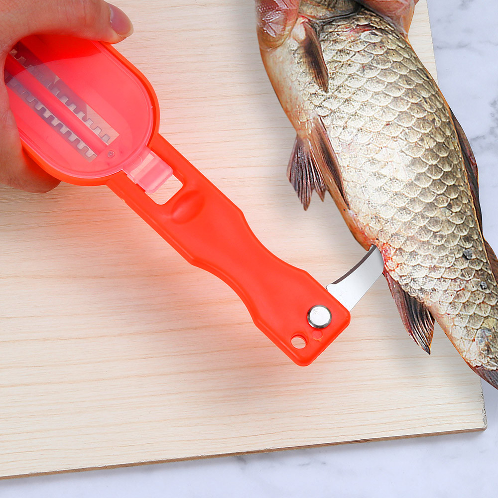 New Practical Fish Scale Skin Remover Scaler Skinner Scraper knife Cleaner Kitchen Peeler Fishing Tools kitchenware peeler