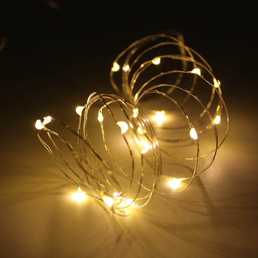 ANBLUB 2M 5M 10M Copper Wire LED String lights Waterproof Holiday lighting For Fairy Christmas Tree Wedding Party Decoration