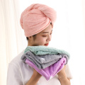 MCAO Coral Fleece Plain Dry Hair Caps Women's Absorbent Hat Quick-Drying Absorbent Towel And Headscarf Girls Shower Cap TJ1694