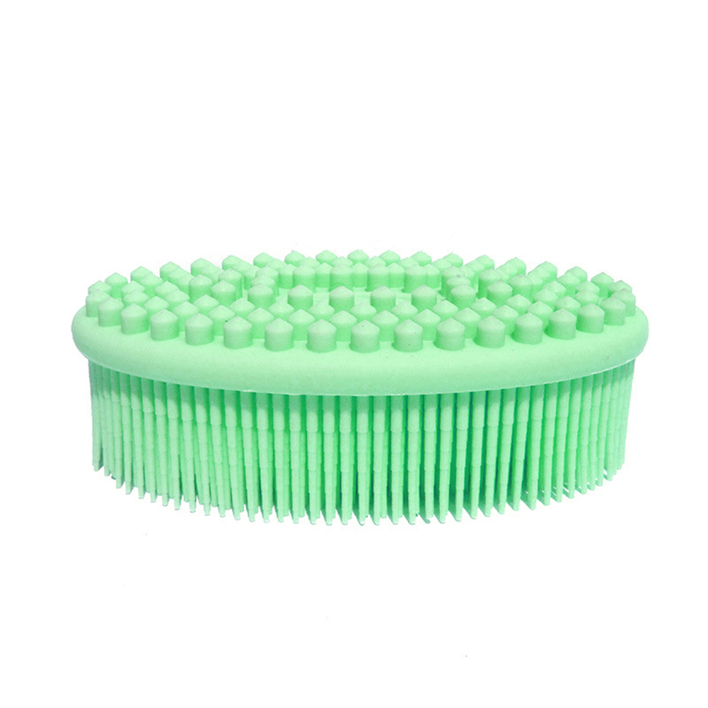Baby Infant Soft Silicone Bath Brush Spiky Sensory Theraphy Skin Cleaning Tool