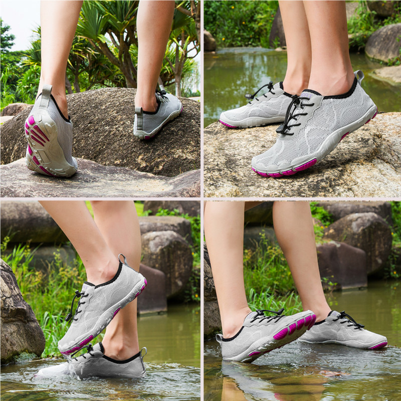 Aqua Shoes Women Barefoot Shoes Beach Shoes Upstream Shoes Breathable Sport Shoes Quick Drying River Sea Water Sneakers Hiking