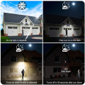 LED Solar Light Outdoor With Motion Sensor Security Waterproof Wireless Wall Lights for Porch Yard Garage Pathway and More