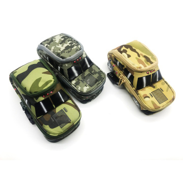 Portable Oxford Camouflage boy Car pouch Style large Pencil Case vehicle Bag Pen Holder School Supply with Combination Lock