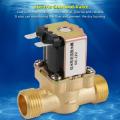 NC Electric Solenoid Valve Magnetic DC 12V Brass Water Air Inlet Flow Switch G1/2 2 Way Pressure Regulating Valve