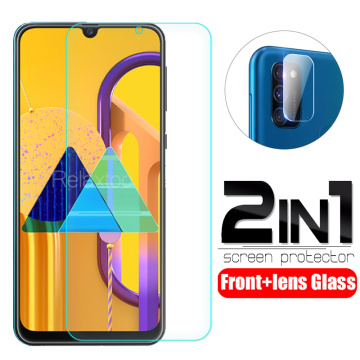 2 in 1 Tempered Glass For samsung m21 Camera lens screen protector For Galaxy m21 2020 6.4