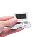Digital LCD Thermometer Hygrometer Temperature Humidity Gauge with Probe for Vehicle Reptile Terrarium Fish Tank Refrigerator