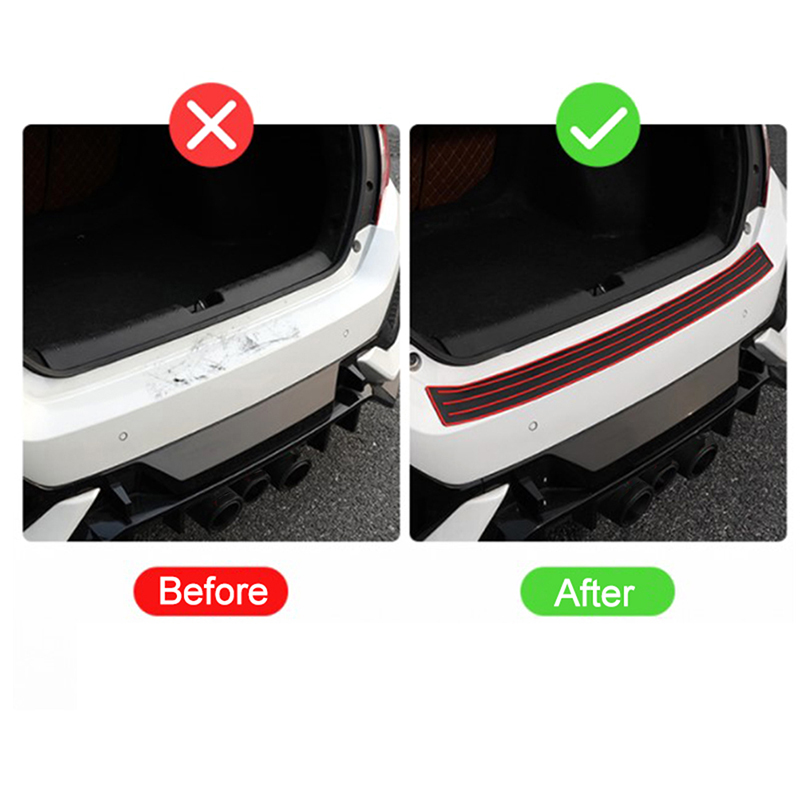 Car Trunk Door Guard Strips Sill Plate Protector Rear Bumper Guard Car Styling