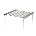 BAYCHEER Picnic Barbecue Oven Rack Outdoor Travel Camping Portable BBQ Grill Stainless Steel Simple Tube Detachable BBQ Stent