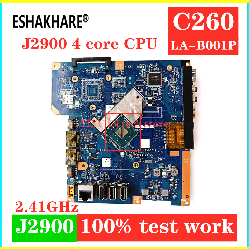 ZAA00 LA-B001P fit For Lenovo C260 AIO Motherboard / system mainboard with J2900 CPU free shipping