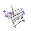 Baby Kids Simulation Mini Shopping Cart Toys Handcart Supermarket Storage Basket Trolley Toy Mini Shopping Cart Desktop Trolley