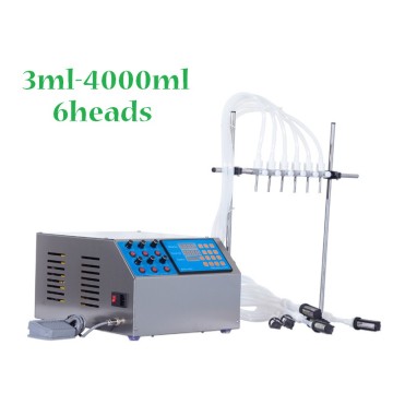 6 Heads Electric Digital Liquid Filling Machine Ejuice Eliquid Bottle Perfume Filler Water Juice Essencil Oil Packing Machine