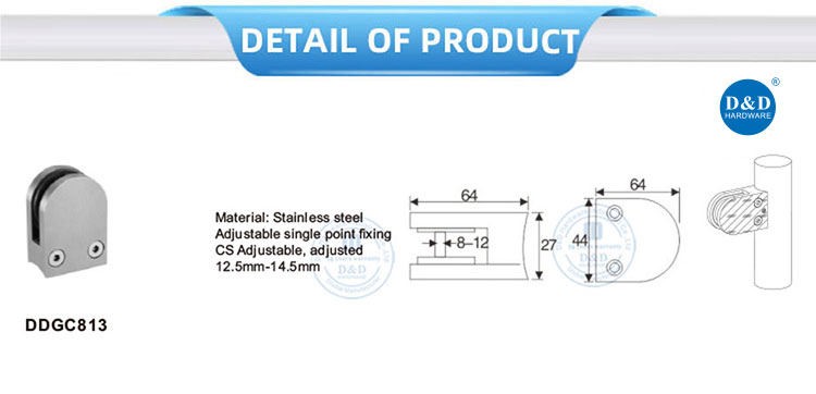 glass door connector