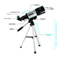 30070 Astronomical Telescope Binoculars Zoom Outdoor HD Night Vision 150X Refractive Deep Space Moon Astronomical Telescope#3
