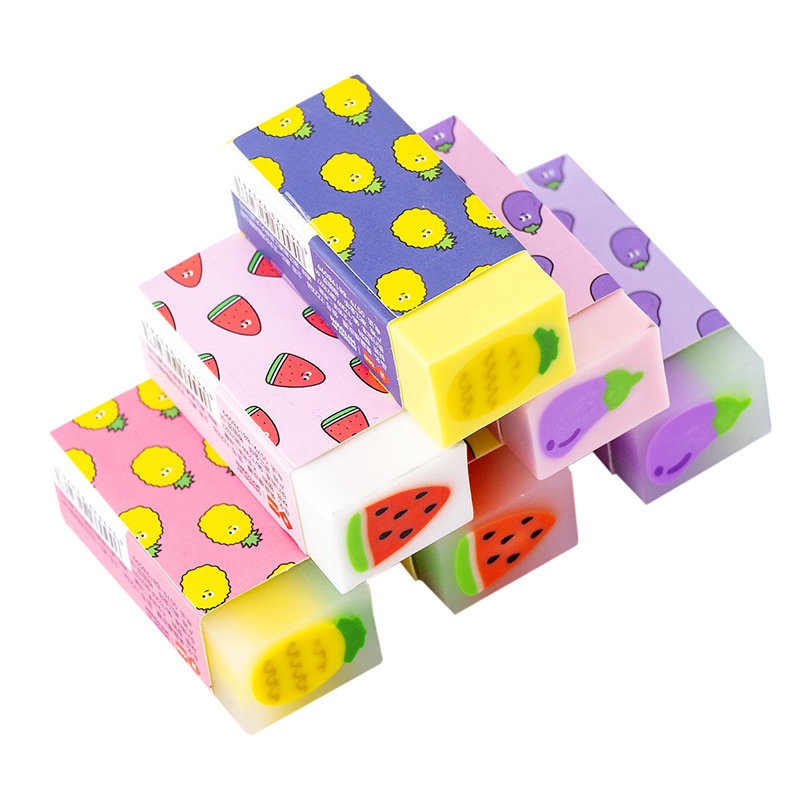 Small Fresh Fruit Core Eraser Rubber Eraser Primary Student Prizes Promotional Gift Stationery