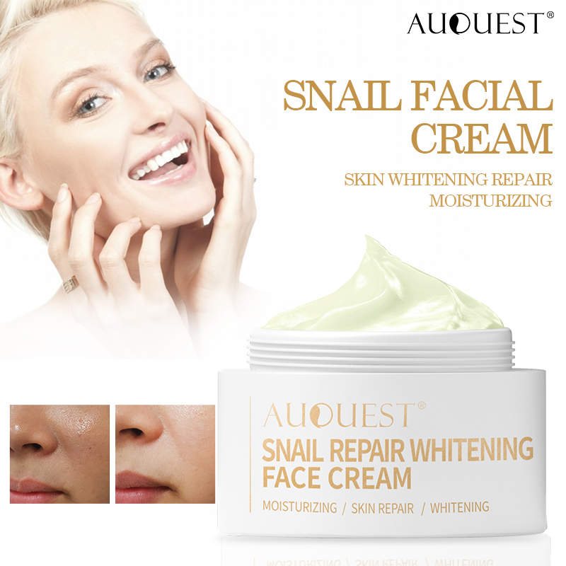 AuQuest Skin Care Set Day & Night Cream for Puffy Eyes and Damaged Skin Whitening Moisturizer Massaging Skin Treatment