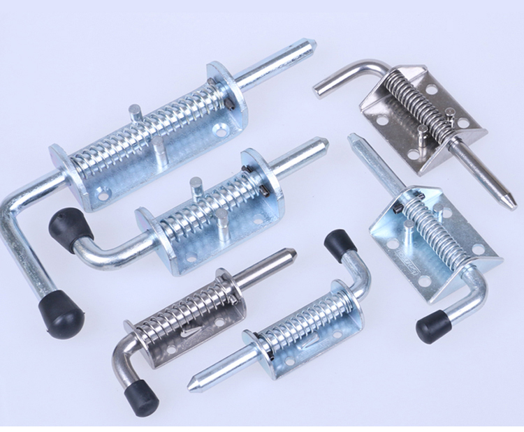 Stainless Steel 304 Industrial Heavy Iron Spring Mechanical Equipment Cabinets Boxcar Door Bolts