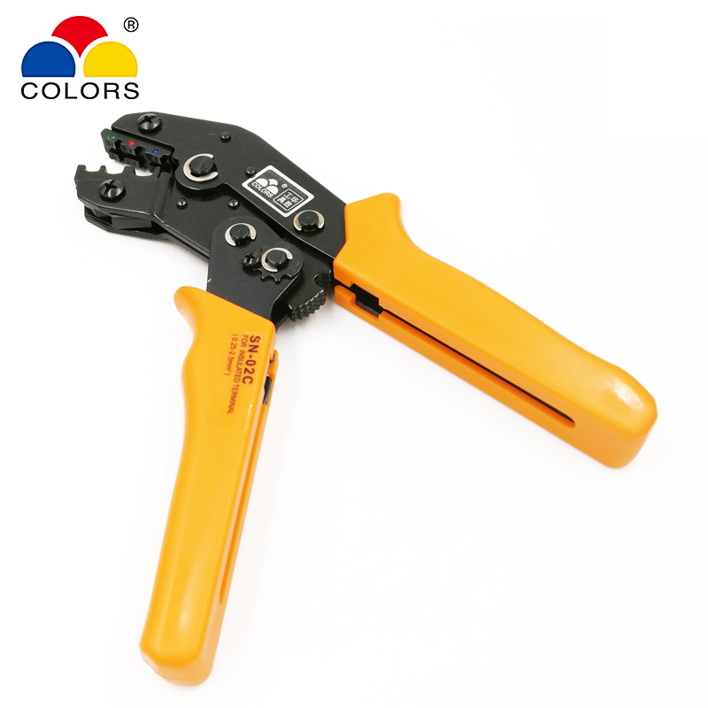 SN-02C/01C/0725 crimping pliers 0.25/0.5/1.5/2.5mm2 23-13AWG for insulation terminal clamp self-adjusting hand tools