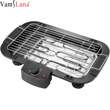 2000W Electric Smokeless Grill Griddle Baking Pan Indoor BBQ Temperature Control Oven Smokeless Grilling Multifunction Kitchen