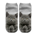 Baby Girls Boys Socks Boys Cartoon 3D Printing Cat Socks For Unisex Christmas Gift Cute Socks Cotton Low Ankle Kids Funny Sock