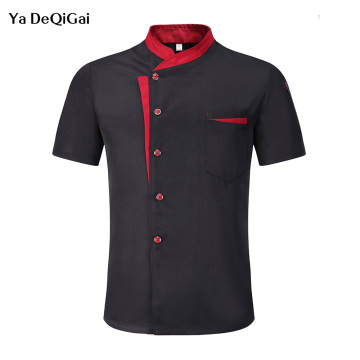 Short Sleeve Chef Jackets Hotel uniform Mesh Breathable Work clothes Catering Restaurant Kitchen chef uniform new cooker shirts