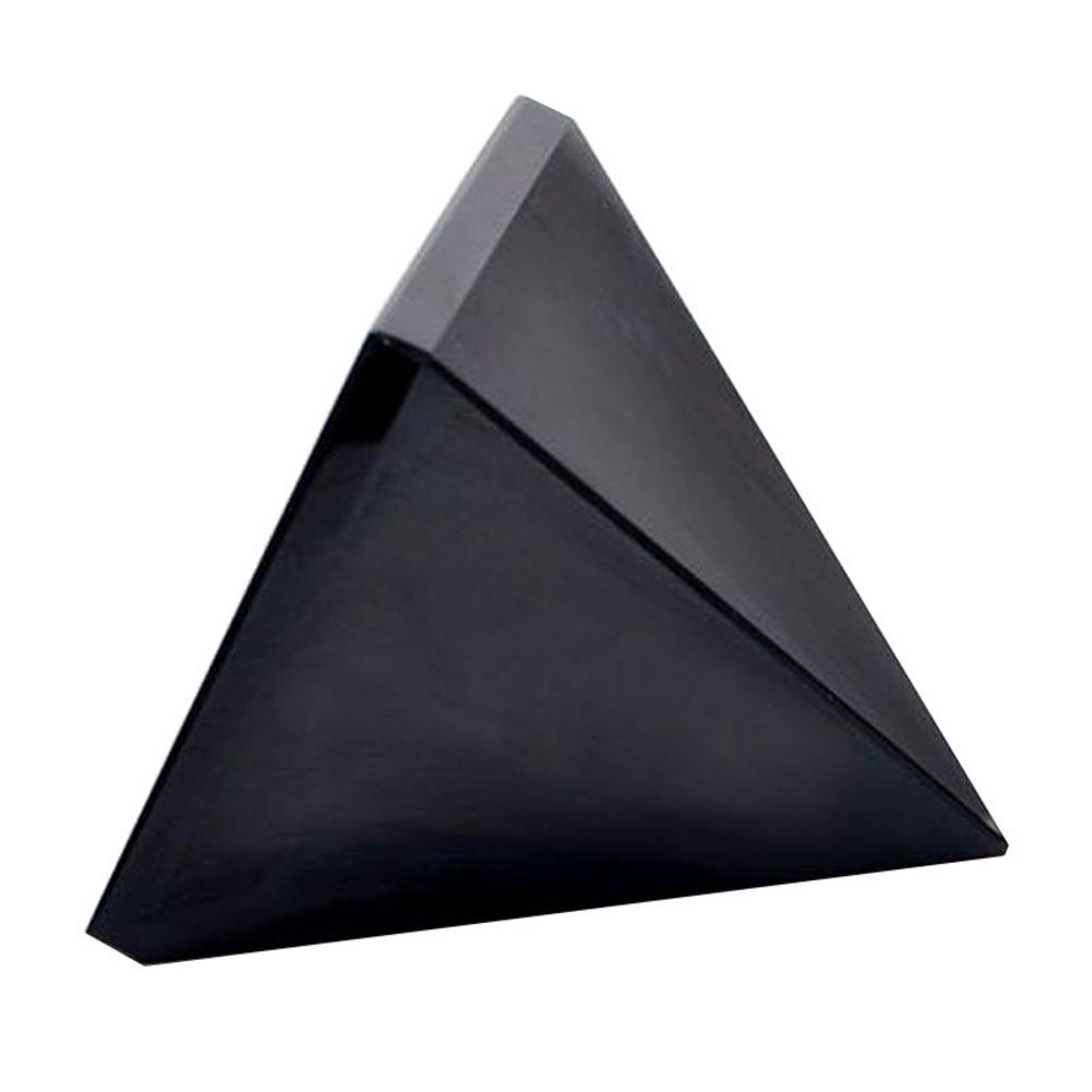 Pyramid Healing Crystal Crafts Black Natural Obsidian Quartz Crystal Gift Home Decor Beautiful Lustrous Surface Drop Shipping