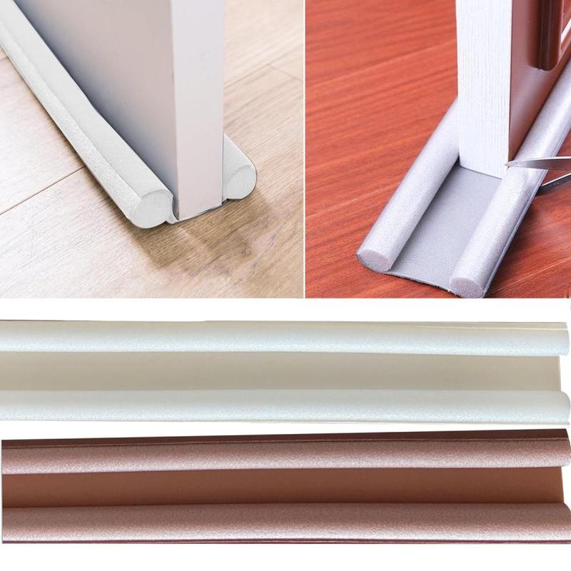 1Pc Door Bottom Seal Soundproof Door and Window Gap Block Glue Windproof Warm Stickers Insulation Dustproof Windproof Strip