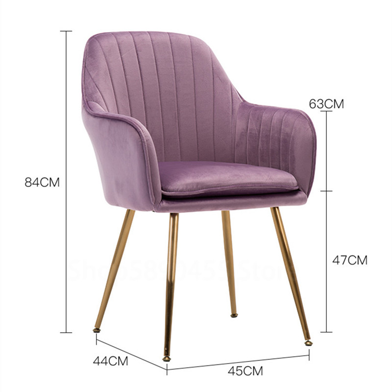 Europe Dining Chair Ins Armchair Kitchen Furniture Makeup Chair Simple Armchair Dresser Chair Dinning Chairs Soft Home Furniture
