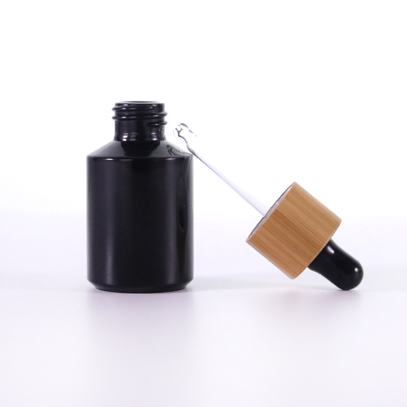 Oblique shoulder dropper bottle
