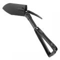Black High Carbon Steel Multifunctional Large Scale Camping Folding Shovel for Outdoor Activities