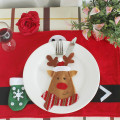 6pcs set Christmas Decorations For Home Snowman Cutlery Bags Christmas Santa Claus Kitchen Dining Table Cutlery Suit Set Decor