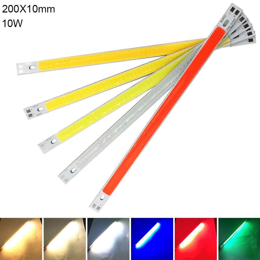 DC 12V COB Bulb LED Chip Panel Light 2W-300W All Size COB Module Warm Natural Cold White Red Green Blue Color LED Lamp for DIY