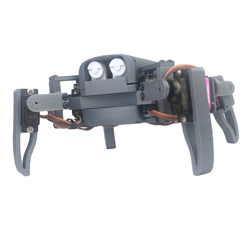 Quadruped Four Feet Robot Spider Assembling Model Toy Robot Smart Car Kits