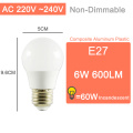 LED E27 Bulb 6W