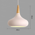 LED Hanglamp Vintage Loft Pendant Lights/Pendant Lamps Aluminum Suspension Luminaire Wood Hanging Lightings Kitchen Lustre Lampe